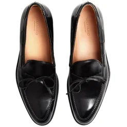 Viola Milano - Milanese Handwelted String Loafer - Black - Handmade in Italy - Luxury Exclusive Collection - Avvenice