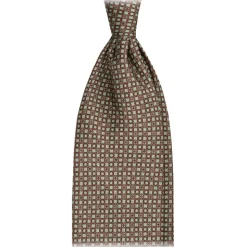 Viola Milano - Milanese Maillon Selftipped Silk Tie - Pistachio - Handmade in Italy - Luxury Exclusive Collection - Avvenice