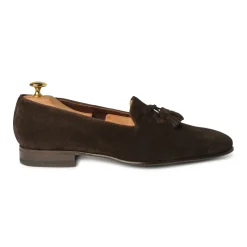 Viola Milano - Milanese Suede Loafer - Brown - Handmade in Italy - Luxury Exclusive Collection - Avvenice
