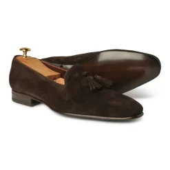 Viola Milano - Milanese Suede Loafer - Brown - Handmade in Italy - Luxury Exclusive Collection - Avvenice