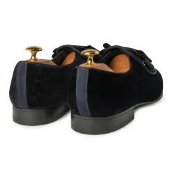 Viola Milano - Milanese Velvet Tuxedo Loafers - Black - Handmade in Italy - Luxury Exclusive Collection - Avvenice