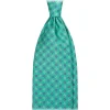 Viola Milano - Mix Floral Selftipped Italian Silk Tie - Spring Green - Handmade in Italy - Luxury Exclusive Collection - Avvenice