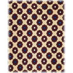 Viola Milano - Mix Floral Selftipped Italian Silk Tie - Yellow - Handmade in Italy - Luxury Exclusive Collection - Avvenice