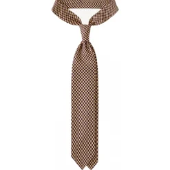 Viola Milano - Mix Floral Selftipped Italian Silk Tie - Yellow - Handmade in Italy - Luxury Exclusive Collection - Avvenice