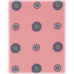 Viola Milano - Mix Floral Selftipped Italian Silk Tie - Rose Bloom - Handmade in Italy - Luxury Exclusive Collection - Avvenice