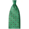 Viola Milano - Mixed Floral 3-Fold Selftipped Silk Tie - Apple - Handmade in Italy - Luxury Exclusive Collection - Avvenice