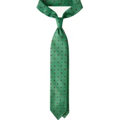 Viola Milano - Mixed Floral 3-Fold Selftipped Silk Tie - Apple - Handmade in Italy - Luxury Exclusive Collection - Avvenice