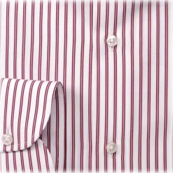 Viola Milano - Multi Stripe Shirt - Red - Handmade in Italy - Luxury Exclusive Collection - Avvenice