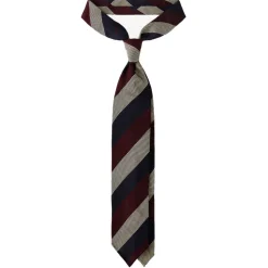 Viola Milano - Multi Stripe 3-Fold Grenadine Tie - Navy Mix - Handmade in Italy - Luxury Exclusive Collection - Avvenice