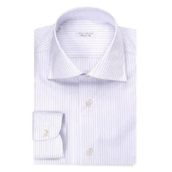 Viola Milano - Multi Stripe Shirt - Navy Mix - Handmade in Italy - Luxury Exclusive Collection - Avvenice