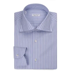Viola Milano - Multi Stripe Shirt - Light Blue Mix - Handmade in Italy - Luxury Exclusive Collection - Avvenice