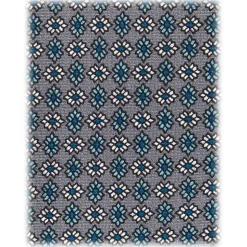 Viola Milano - Mystix Floral Selftipped Italian Silk Tie - Grey - Handmade in Italy - Luxury Exclusive Collection - Avvenice