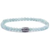 Viola Milano - Natural 4 mm Gemstone Bracelet - Amazonite - Handmade in Italy - Luxury Exclusive Collection - Avvenice