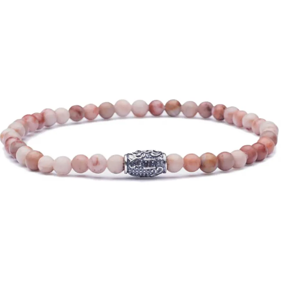 Viola Milano - Natural 4 mm Gemstone Bracelet - Red Planet - Handmade in Italy - Luxury Exclusive Collection - Avvenice