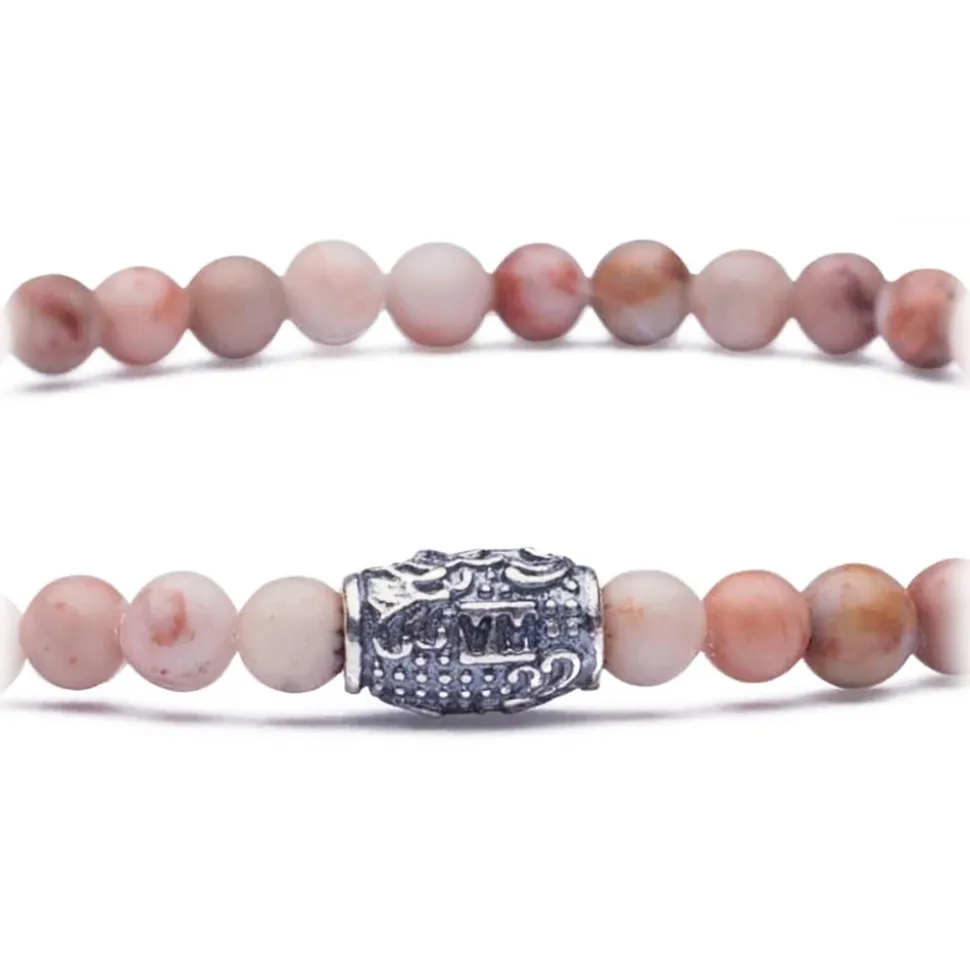 Viola Milano - Natural 4 mm Gemstone Bracelet - Red Planet - Handmade in Italy - Luxury Exclusive Collection - Avvenice