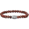 Viola Milano - Natural 6 mm Gemstone Bracelet - Rust - Handmade in Italy - Luxury Exclusive Collection - Avvenice