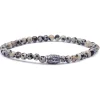 Viola Milano - Natural 4 mm Gemstone Bracelet - White Jaguar - Handmade in Italy - Luxury Exclusive Collection - Avvenice