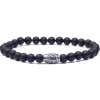 Viola Milano - Natural 6 mm Gemstone Bracelet - Matte Black - Handmade in Italy - Luxury Exclusive Collection - Avvenice