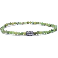Viola Milano - Natural 4 mm Gemstone Bracelet - Apple - Handmade in Italy - Luxury Exclusive Collection - Avvenice
