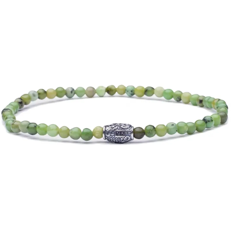 Viola Milano - Natural 4 mm Gemstone Bracelet - Apple - Handmade in Italy - Luxury Exclusive Collection - Avvenice