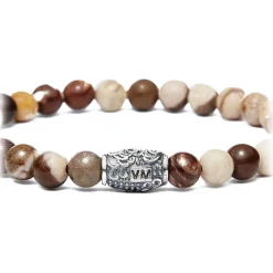 Viola Milano - Natural 6 mm Gemstone Bracelet - Cola - Handmade in Italy - Luxury Exclusive Collection - Avvenice