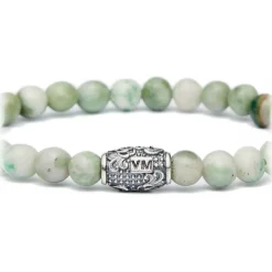 Viola Milano - Natural 6 mm Gemstone Bracelet - Mint - Handmade in Italy - Luxury Exclusive Collection - Avvenice