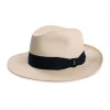 Viola Milano - Natural Panama Hat - Navy - Handmade in Italy - Luxury Exclusive Collection - Avvenice