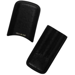 Viola Milano - Ostrich Cigar Case - Black - Handmade in Italy - Luxury Exclusive Collection - Avvenice