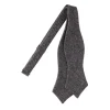 Viola Milano - Pied De Poule Wool Self-Tie Bow Tie - Grey Mix - Made in Italy - Luxury Exclusive Collection - Avvenice