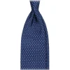Viola Milano - Pin Dot Selftipped Silk Tie - Blue/White - Handmade in Italy - Luxury Exclusive Collection - Avvenice