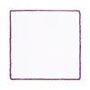 Viola Milano - Pocket Square with Handmade Crochet Edges - Purple - Handmade in Italy - Luxury Exclusive Collection - Avvenice