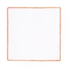 Viola Milano - Pocket Square with Handmade Crochet Edges - Orange - Handmade in Italy - Luxury Exclusive Collection - Avvenice