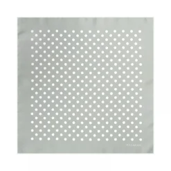 Viola Milano - Polka Dot Silk Pocket Square - Menthol - Handmade in Italy - Luxury Exclusive Collection - Avvenice