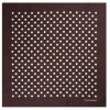 Viola Milano - Polka Dot Silk Pocket Square - Brown/White - Handmade in Italy - Luxury Exclusive Collection - Avvenice