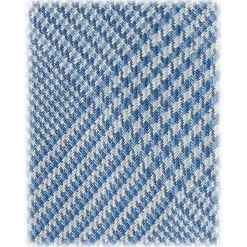 Viola Milano - Prince of Wales Untipped Linen Tie - Light Blue Mix - Handmade in Italy - Luxury Exclusive Collection - Avvenice