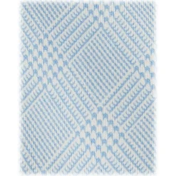 Viola Milano - Prince of Wales Selftipped Italian Silk Tie - Light Blue - Handmade in Italy - Luxury Exclusive Collection - Avvenice