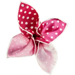 Viola Milano - Printed Polka Dot Silk Pocket Square - Rose Shades - Handmade in Italy - Luxury Exclusive Collection - Avvenice
