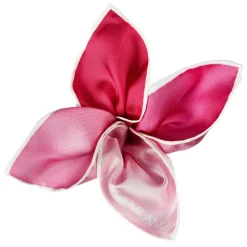 Viola Milano - Printed Solid Silk Pocket Square - Rose Shades - Handmade in Italy - Luxury Exclusive Collection - Avvenice