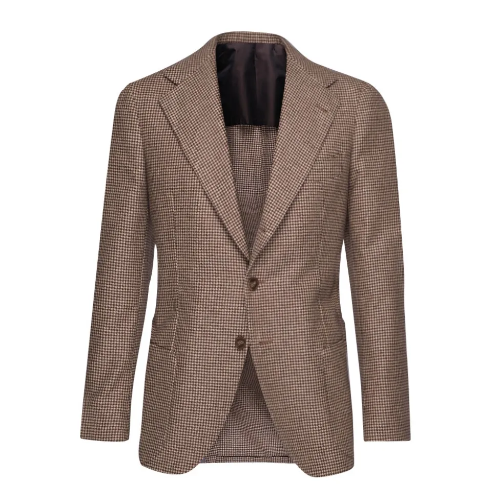 Viola Milano - Sartorial 100% Cashmere Blazer – Piede De Poule - Handmade in Italy - Luxury Exclusive Collection - Avvenice