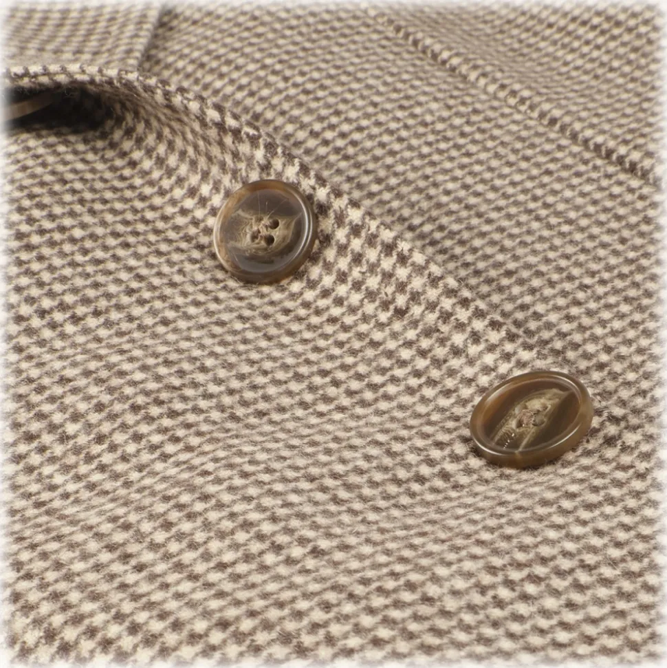 Viola Milano - Sartorial 100% Cashmere Blazer – Piede De Poule - Handmade in Italy - Luxury Exclusive Collection - Avvenice