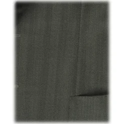 Viola Milano - Sartorial Half-lined Wool/Silk Blazer - Green - Handmade in Italy - Luxury Exclusive Collection - Avvenice