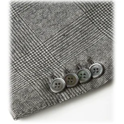 Viola Milano - Sartorial Half-lined Sports Club Blazer - Prince Of Wales - Handmade in Italy - Luxury Exclusive Collection - Avvenice