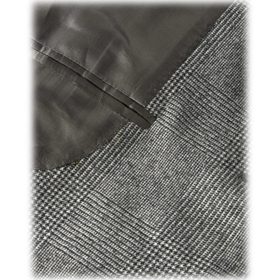 Viola Milano - Sartorial Half-lined Sports Club Blazer - Prince Of Wales - Handmade in Italy - Luxury Exclusive Collection - Avvenice