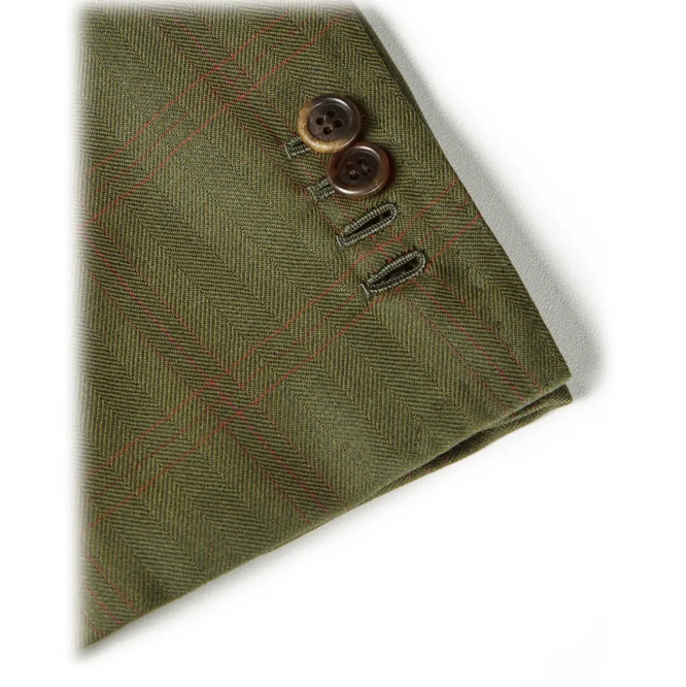 Viola Milano - Sartorial Half-lined Limited Sports Club Blazer - Green Check - Handmade in Italy - Luxury Exclusive Collection - Avvenice