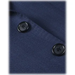 Viola Milano - Sartorial Half-lined Wool/Silk Blazer - Blue - Handmade in Italy - Luxury Exclusive Collection - Avvenice