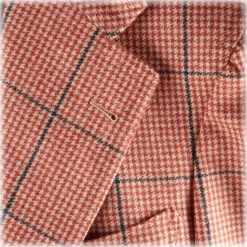 Viola Milano - Sartorial Half-Lined 100% Cashmere Blazer – Rose and Navy - Handmade in Italy - Luxury Exclusive Collection - Avvenice