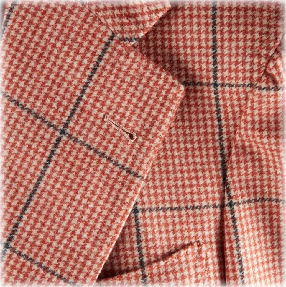 Viola Milano - Sartorial Half-Lined 100% Cashmere Blazer – Rose and Navy - Handmade in Italy - Luxury Exclusive Collection - Avvenice