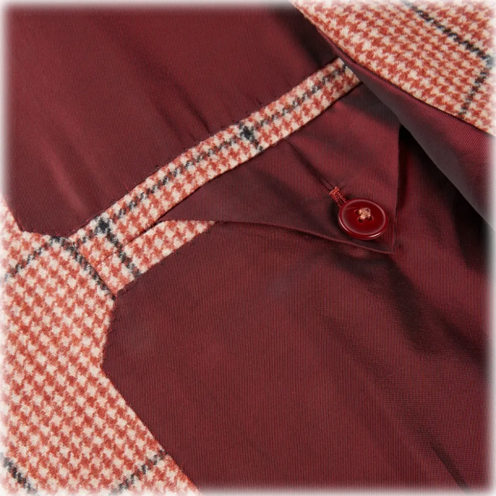 Viola Milano - Sartorial Half-Lined 100% Cashmere Blazer – Rose and Navy - Handmade in Italy - Luxury Exclusive Collection - Avvenice