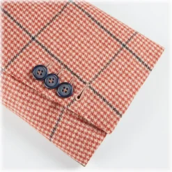 Viola Milano - Sartorial Half-Lined 100% Cashmere Blazer – Rose and Navy - Handmade in Italy - Luxury Exclusive Collection - Avvenice