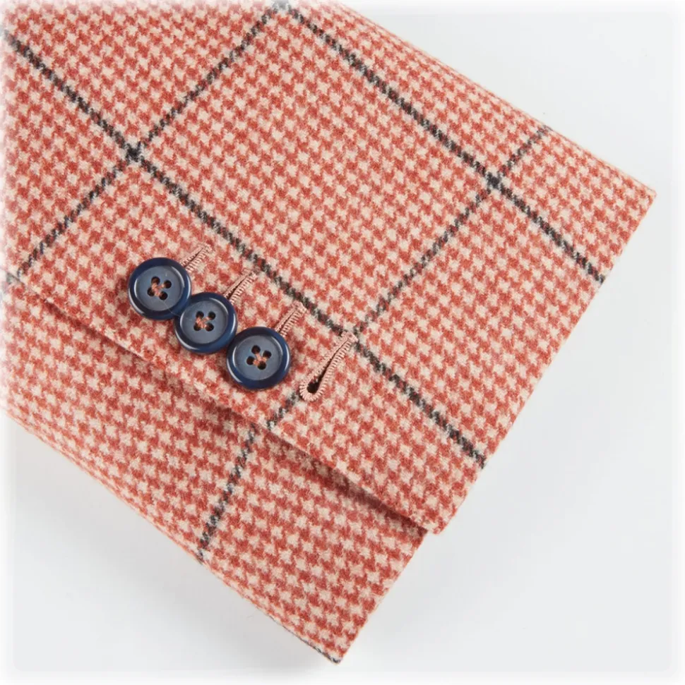 Viola Milano - Sartorial Half-Lined 100% Cashmere Blazer – Rose and Navy - Handmade in Italy - Luxury Exclusive Collection - Avvenice